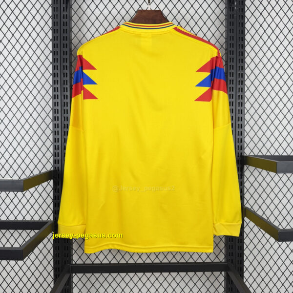 Retro Colombia 1990 Home Long Sleeve Jersey