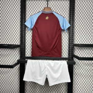 Aston Villa 2024-25 Home Kids Kit