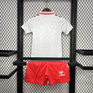 Denmark 2024-25 Euro Away Kids Kit