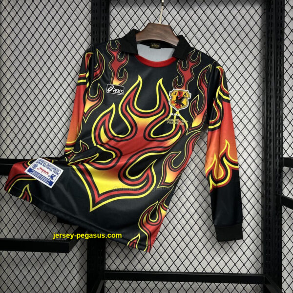 Japan 1998 Goalkeeper Red Flame Retro Jersey