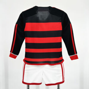 Flamengo 2024-25 Home Long Sleeves Kids Kit