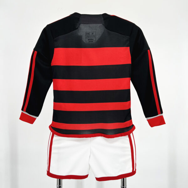 Flamengo 2024-25 Home Long Sleeves Kids Kit