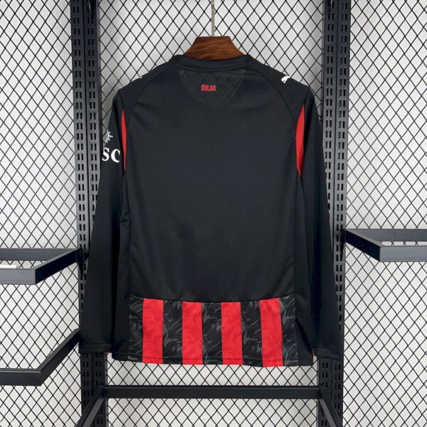 AC Milan 2025-26 Home Long Sleeves Jersey