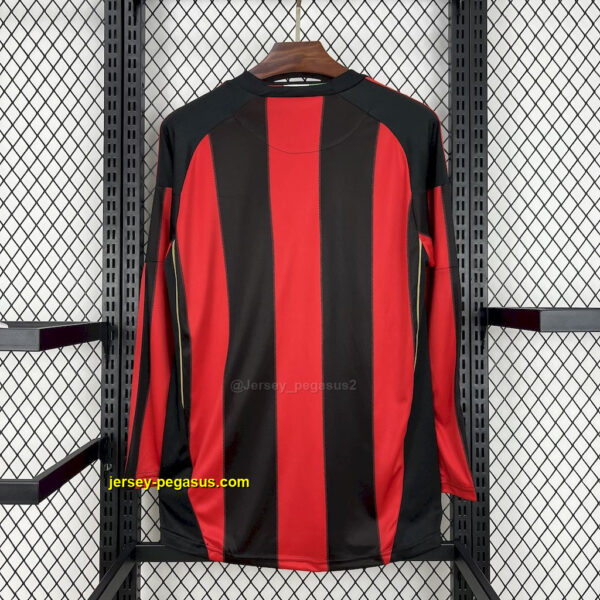 AC Milan 2010-11 Home Long Sleeves Retro Jersey