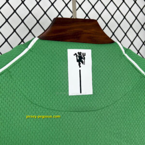 Manchester United 2007-08 Green Goalkeeper Long Sleeves Retro Jersey