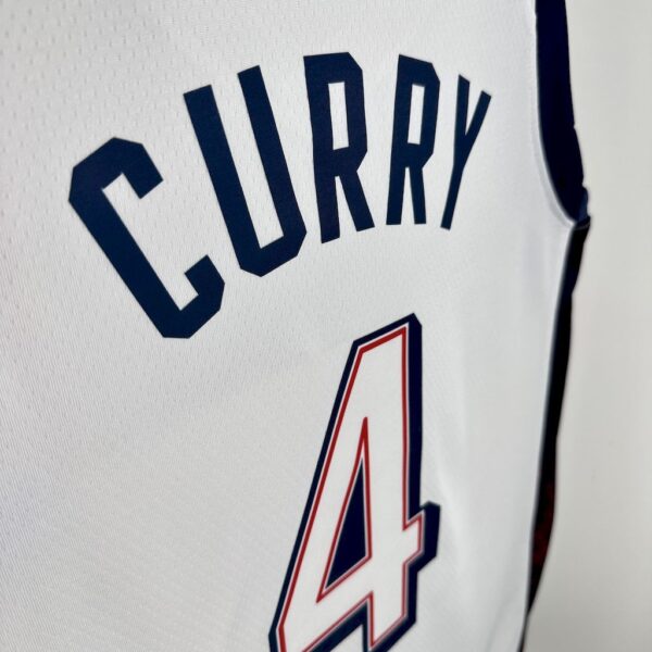 Olimpic USA 2024 CURRY#4 Home Jersey