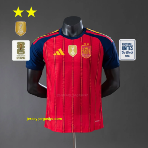 Spain 2026 Home 2-Star Champion Edition Player Version Jersey