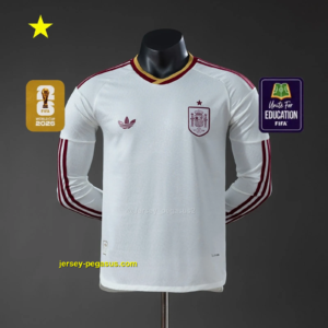 Spain 2026 Away Player Version Long Sleeve Jersey