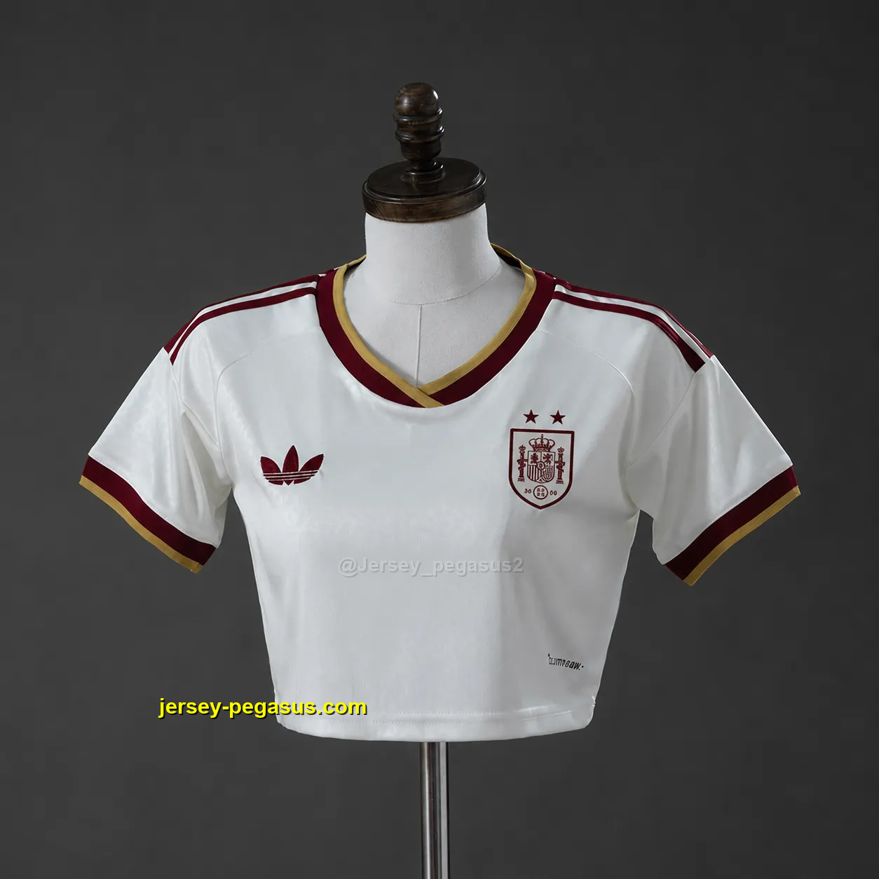 Spain 2026 Away 2-Star Champion Edition Crop Jersey Spain 2026 Away 2-Star Champion Edition Crop Jersey