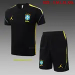 2627 short-sleeved Brazilian black (yellow color)-Brazil