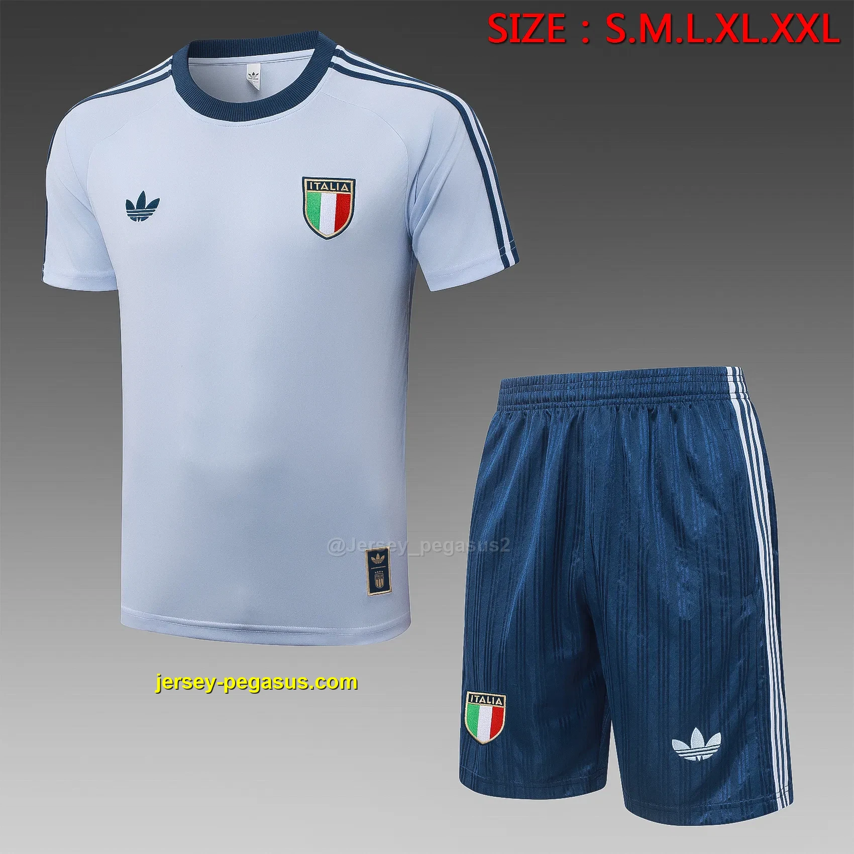 2627 short-sleeved Italian light blue--Italy 2627 short-sleeved Italian light blue--Italy