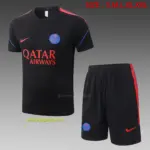 2627 short-sleeved Paris black (with red)-Paris