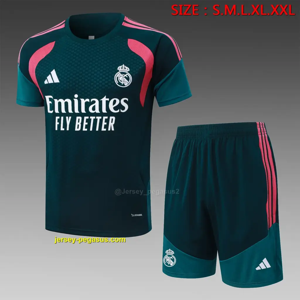 2627 short-sleeved Real Madrid dark green-Real Madri