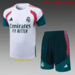 2627 short-sleeved Real Madrid white (rose red color)-Real Madri