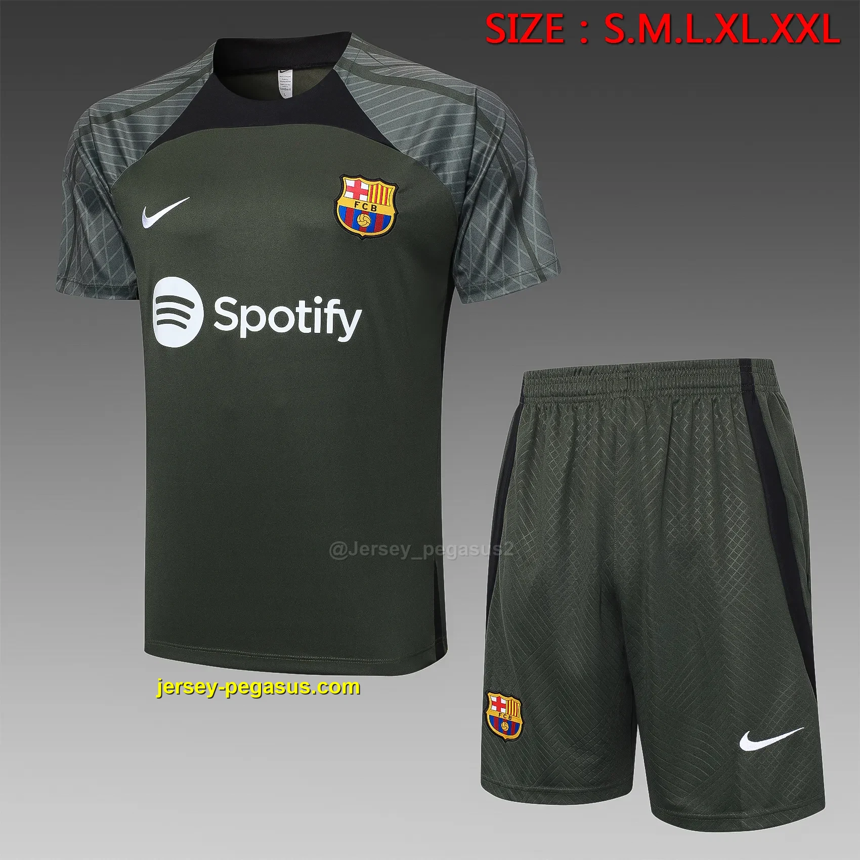 Short Sleeve 2324 Barcelona Dark Green Short Sleeve 2324 Barcelona Dark Green