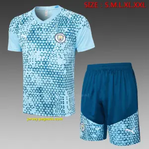 Short Sleeve 2324 Manchester City Light Blue