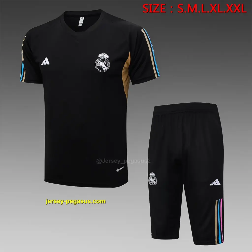 Short Sleeve 2324 Real Madrid Black