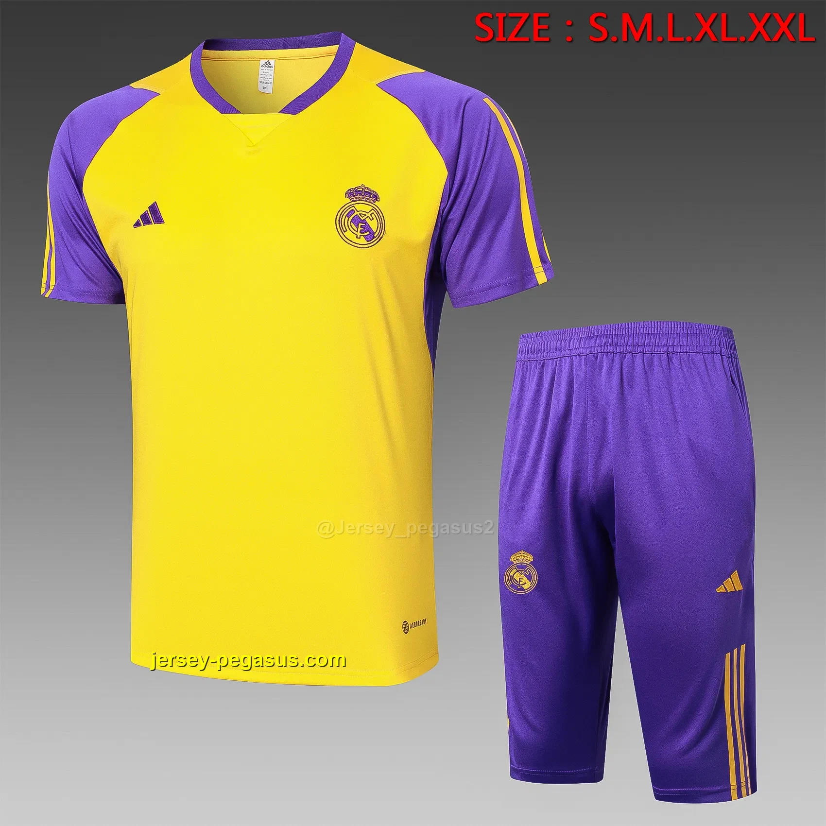 Short Sleeve 2324 Real Madrid Yellow-Real Madrid Short Sleeve 2324 Real Madrid Yellow-Real Madrid