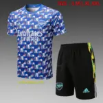Short-sleeved 2223 Arsenal full-body inkjet orchid (with five-length pants