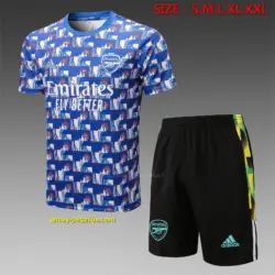 Short-sleeved 2223 Arsenal full-body inkjet orchid (with five-length pants