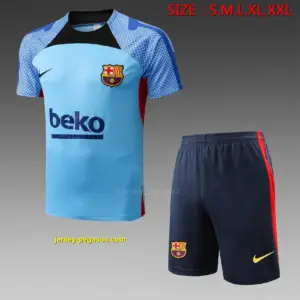 Short-sleeved 2223 Barcelona blue (with cropped pants)
