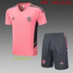 Short-sleeved 2223 Brazilian International Pink (with cropped pants)