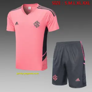 Short-sleeved 2223 Brazilian International Pink (with cropped pants)