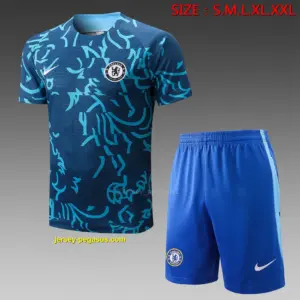 Short-sleeved 2223 Chelsea full-body inkjet orchid (with cropped pants)