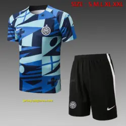 Short-sleeved 2223 Inter Milan full-body inkjet color orchid (with five-qu