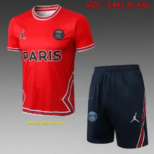 Short-sleeved 2223 Jordan Paris Red (with cropped pants)