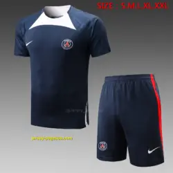 Short-sleeved 2223 Nike Paris royal blue (with cropped pants)