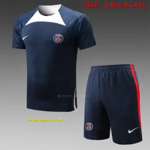 Short-sleeved 2223 Nike Paris royal blue (with cropped pants)