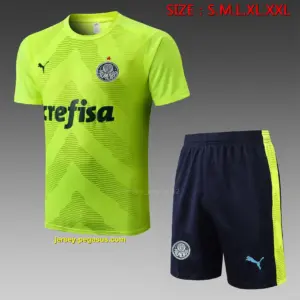 Short-sleeved 2223 Palmeiras fluorescent green (with cropped pants)