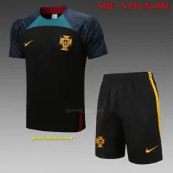 Short-sleeved 2223 Portuguese black (with cropped pants)