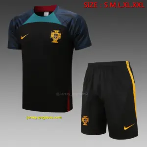 Short-sleeved 2223 Portuguese black (with cropped pants)