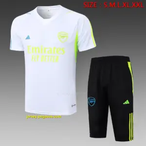 Short-sleeved 2324 Arsenal White (with cropped pants)