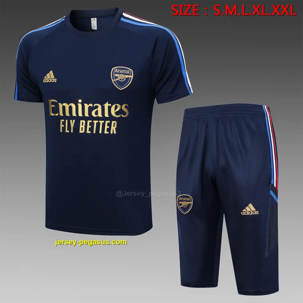 Short-sleeved 2324 Arsenal blue (with cropped pants)