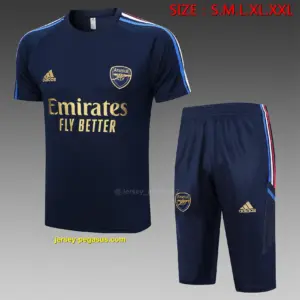Short-sleeved 2324 Arsenal blue (with cropped pants)