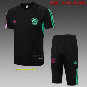 Short-sleeved 2324 Bayern black (with cropped pants)