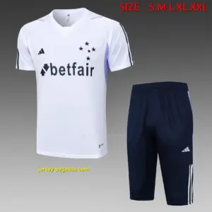 Short-sleeved 2324 Cruzeiro white (with cropped pants)