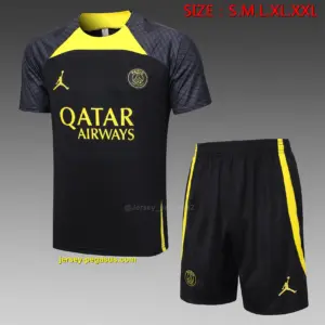 Short-sleeved 2324 Jordan Paris Black (with cropped pants)