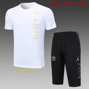 Short-sleeved 2324 Jordan Paris White (with cropped pants)