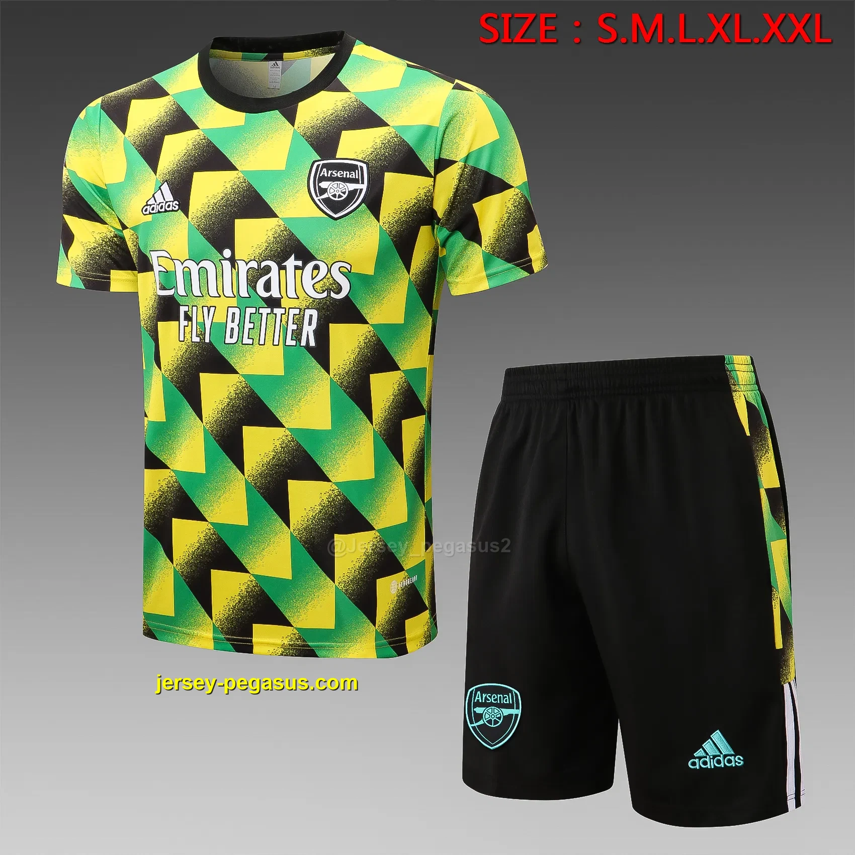 Short-sleeved Arsenal inkjet green (with cropped pants) Short-sleeved Arsenal inkjet green (with cropped pants)