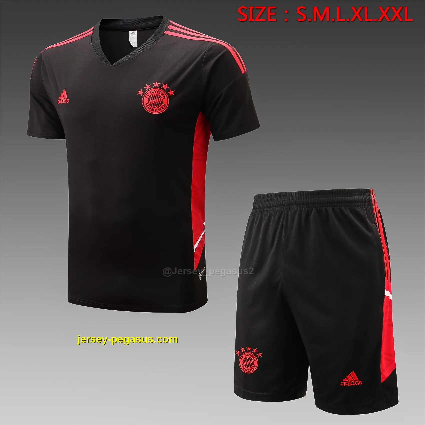 short-sleeved 2223 Bayern black (with cropped pants) short-sleeved 2223 Bayern black (with cropped pants)