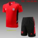 short-sleeved 2223 Bayern red (with quarter pants)