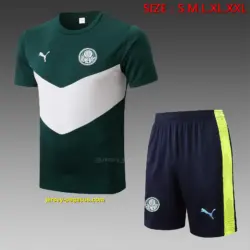 short-sleeved 2223 Palmeiras dark green (with cropped pants)