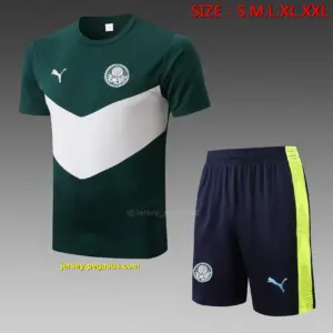 short-sleeved 2223 Palmeiras dark green (with cropped pants)
