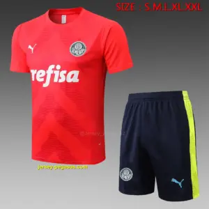 short-sleeved 2223 Palmeiras red (with cropped pants)