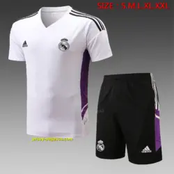 short-sleeved 2223 Real Madrid white (with cropped pants)