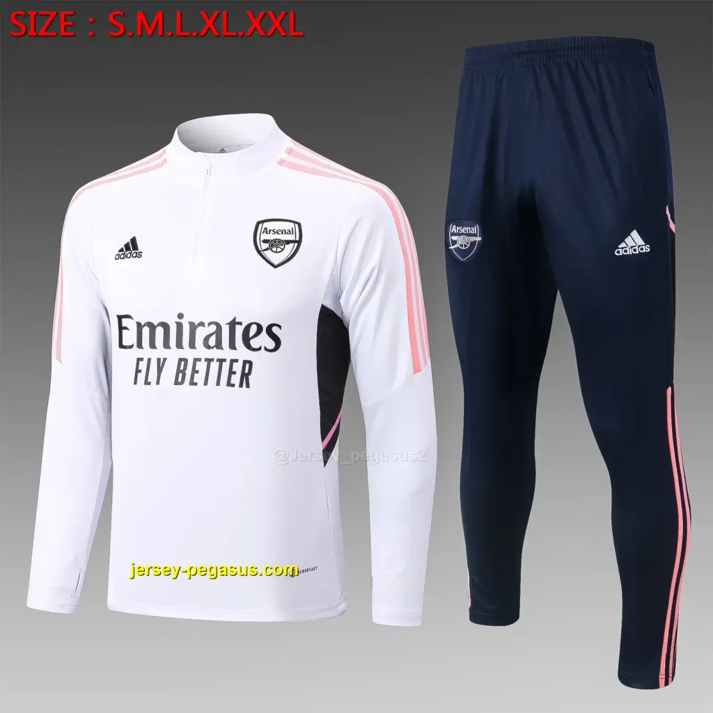 2223 Half Pull Arsenal White